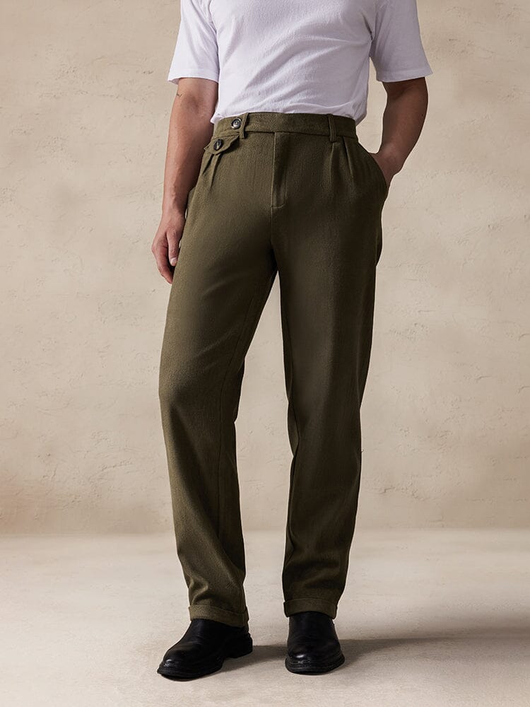 Men's Stretch Suede Casual Pants