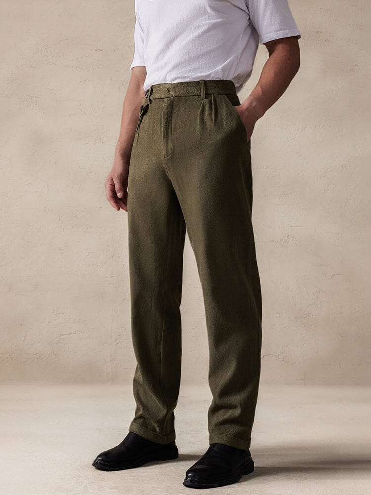 Men's Stretch Suede Casual Pants
