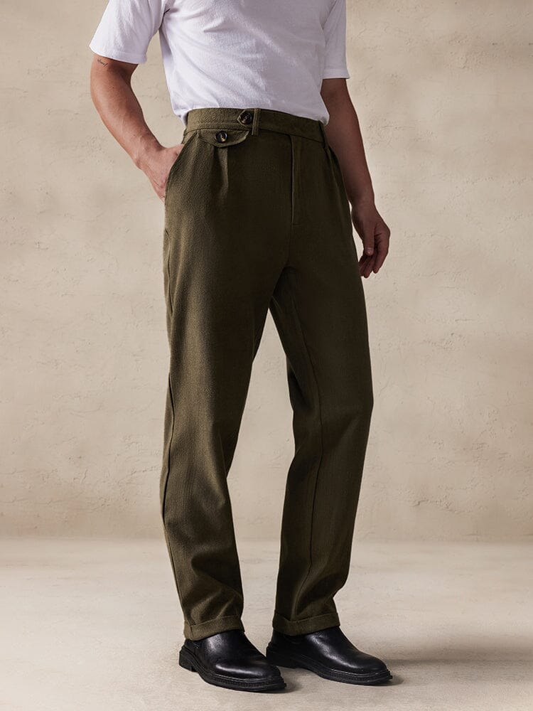 Men's Stretch Suede Casual Pants
