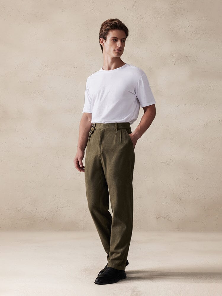 Men's Stretch Suede Casual Pants