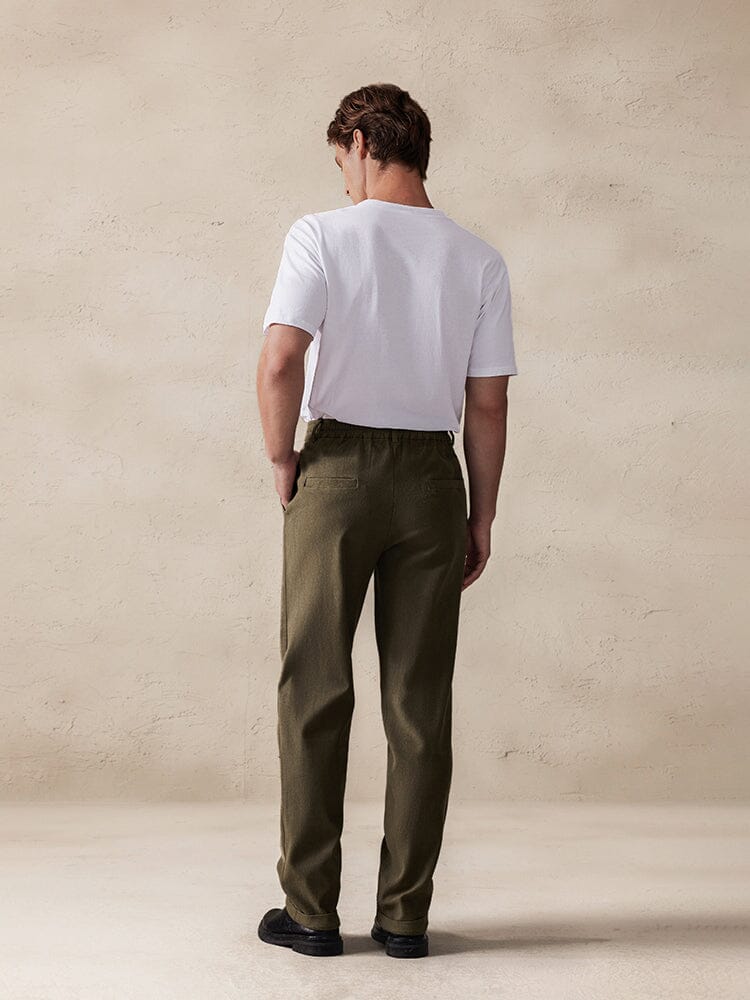 Men's Stretch Suede Casual Pants