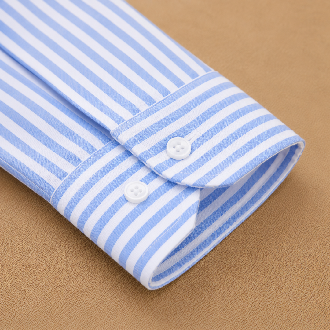 Men's Striped Button-Down Shirt