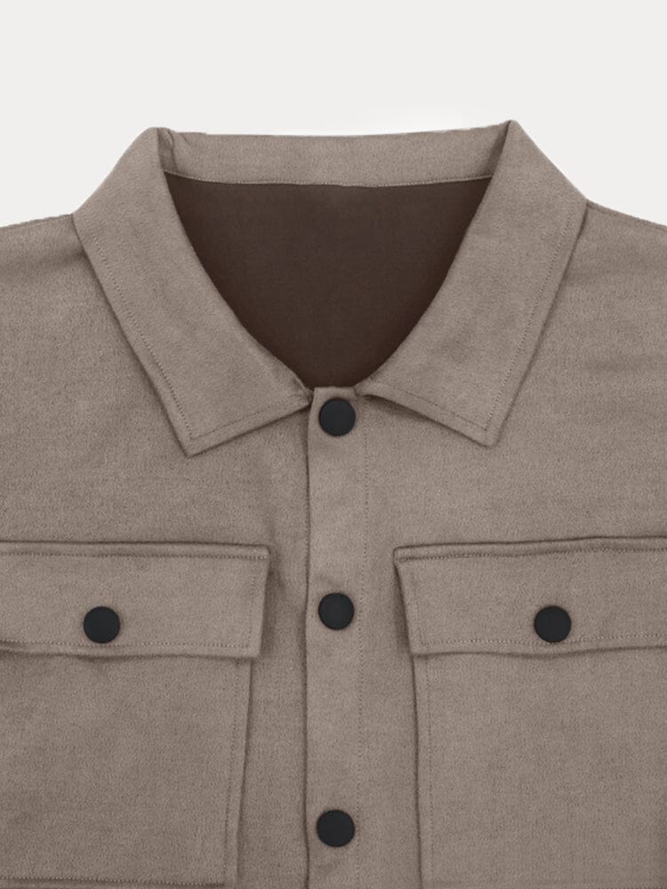 Men's Suede Athleisure 2-Piece Set