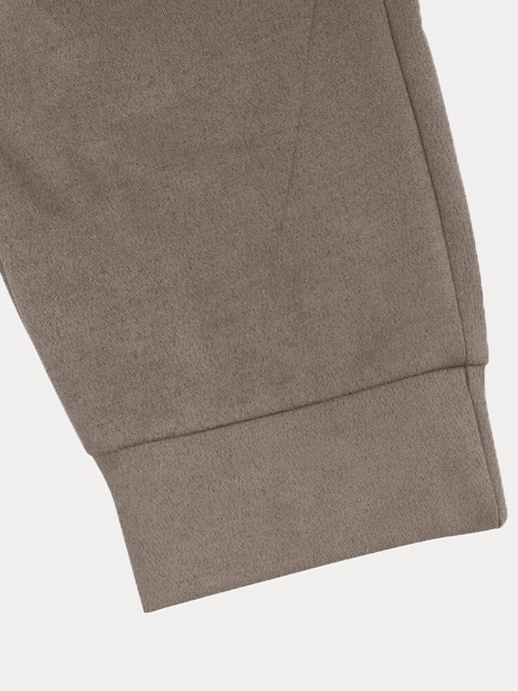 Men's Suede Athleisure 2-Piece Set