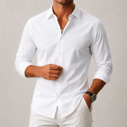 Men's Tailored Cotton Blend Button-Down Shirt