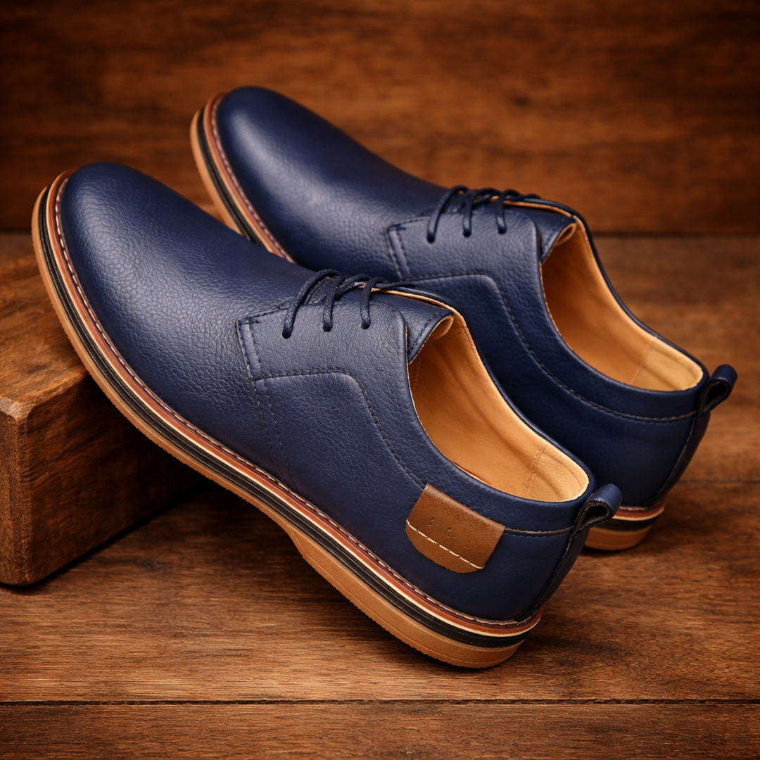 Men's Textured Casual Dress Shoes