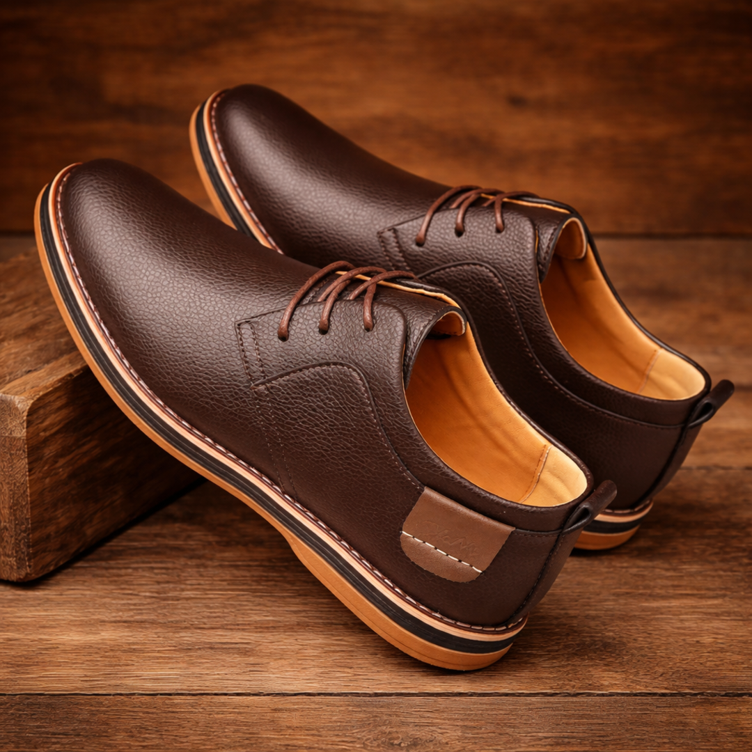 Men's Textured Casual Dress Shoes