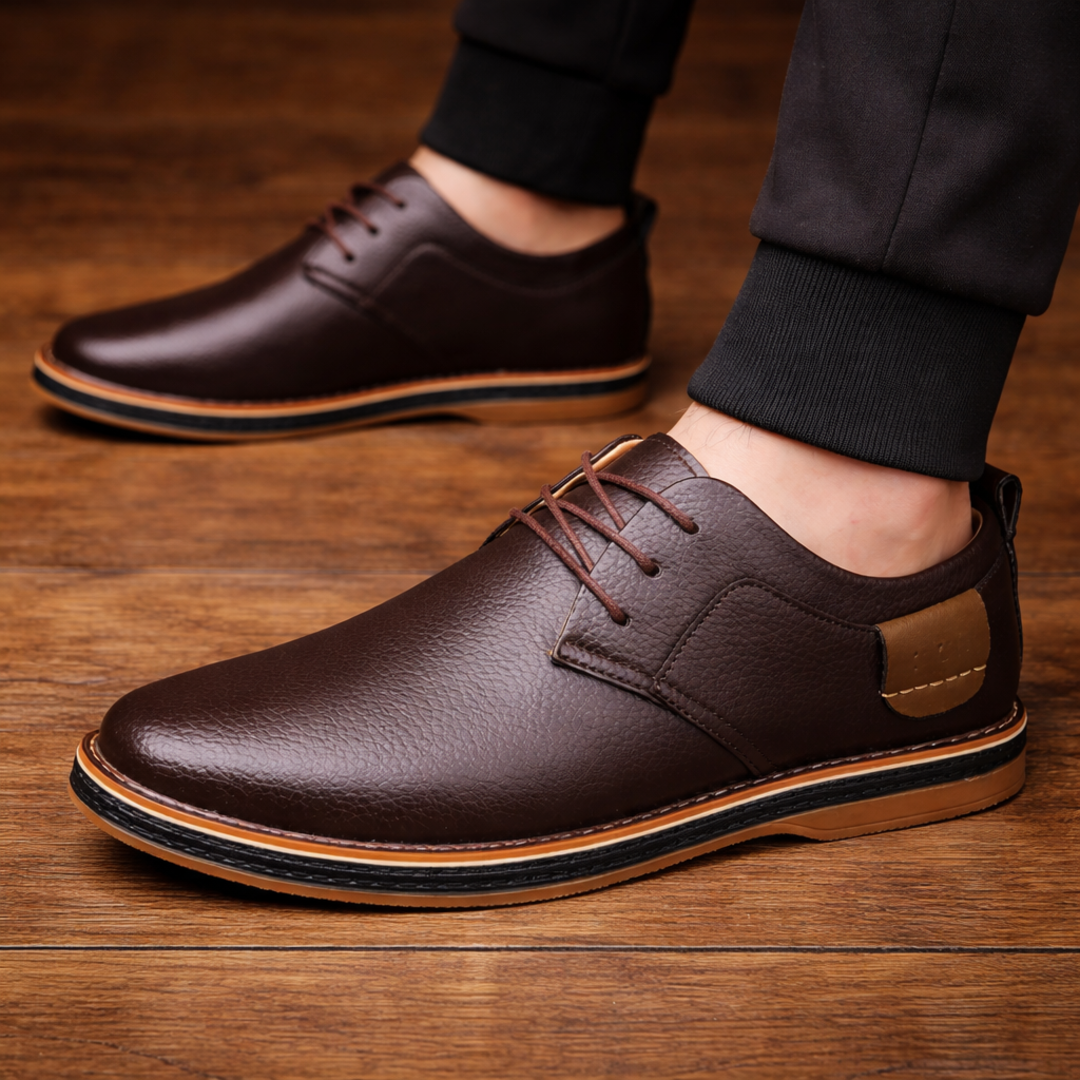 Men's Textured Casual Dress Shoes