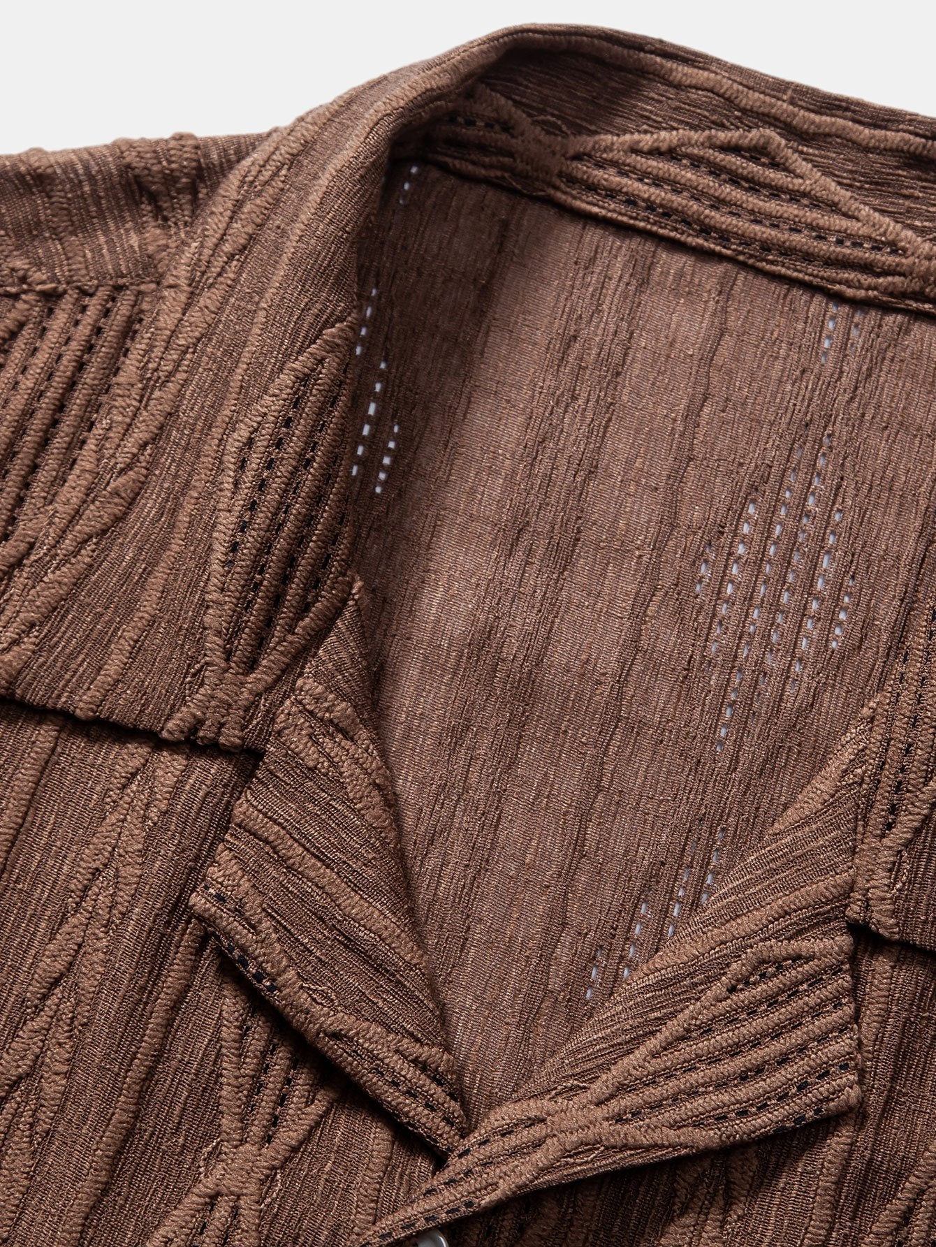 Men's Textured Cotton Blend Resort Set