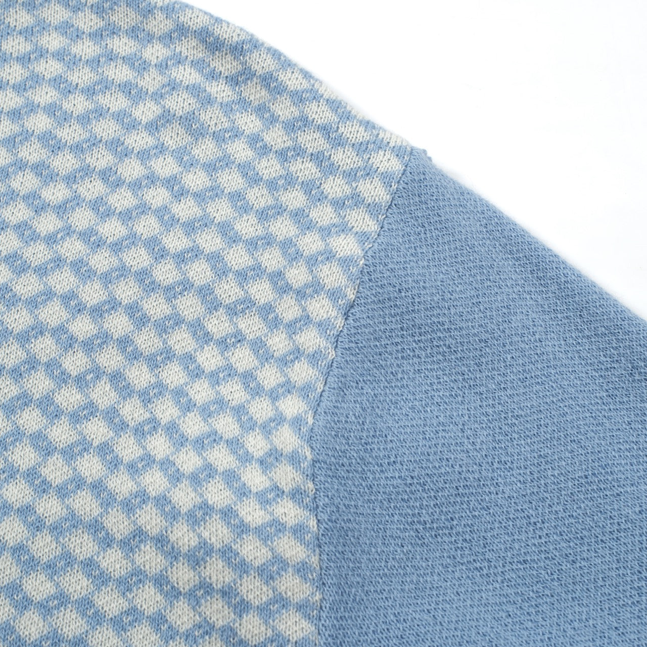 Men's Textured Knit Half-Zip Polo Shirt