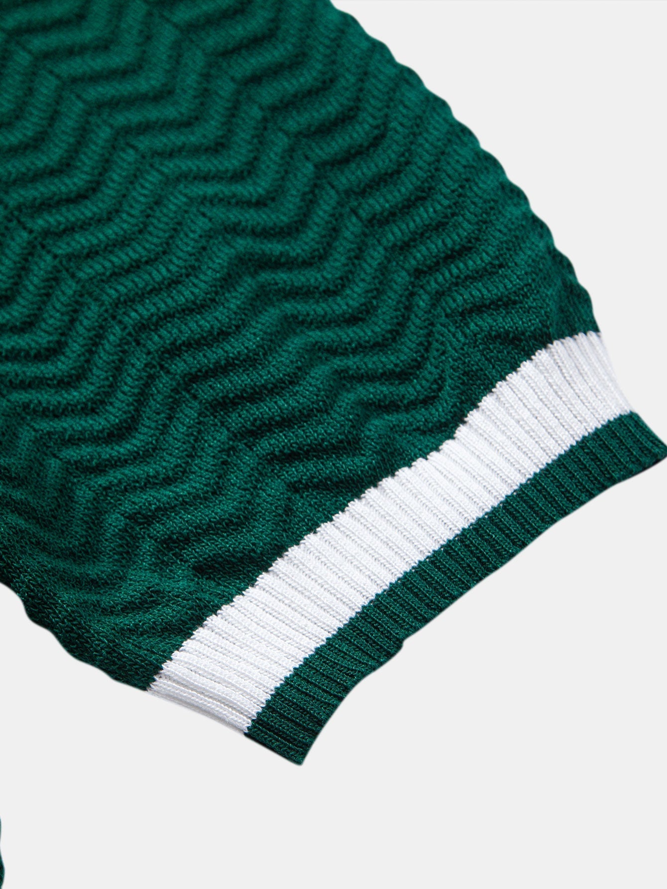 Men's Textured Knit Polo Shirt