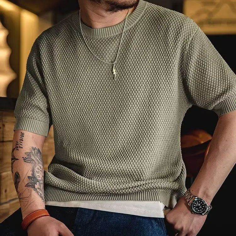 Men's Textured Knit T-Shirt