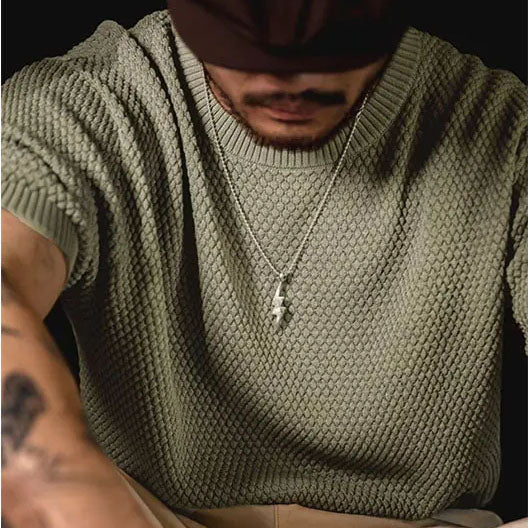Men's Textured Knit T-Shirt