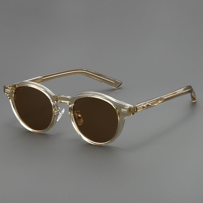 Men's Transparent Frame Polarized Sunglasses