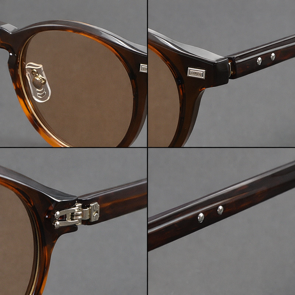 Men's Transparent Frame Polarized Sunglasses
