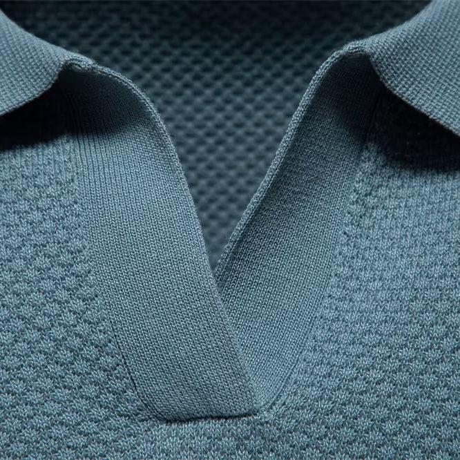 Men's V-Neck Polo Shirt
