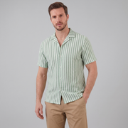 Men's Vertical Stripe Knit Resort Shirt