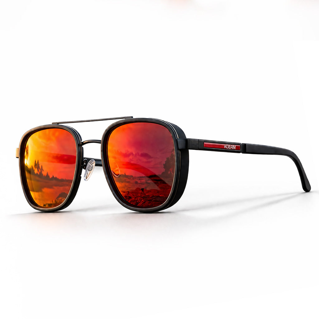 Men's Vintage Polarized Sunglasses for Clear Vision