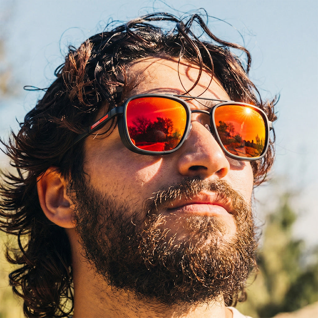 Men's Vintage Polarized Sunglasses for Clear Vision