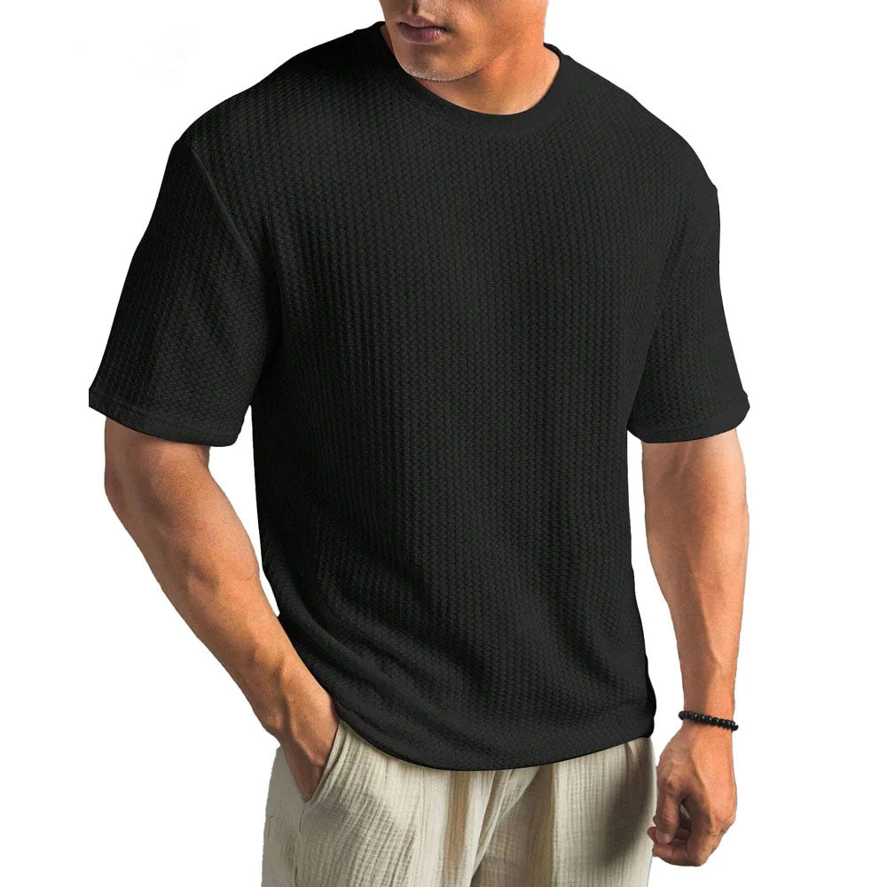 Men's Waffle-Knit Short Sleeve Tee