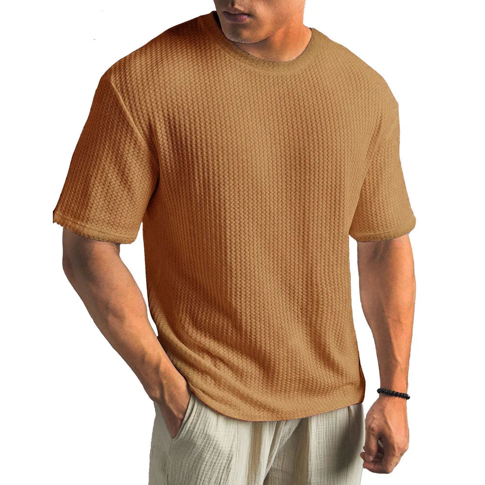 Men's Waffle-Knit Short Sleeve Tee