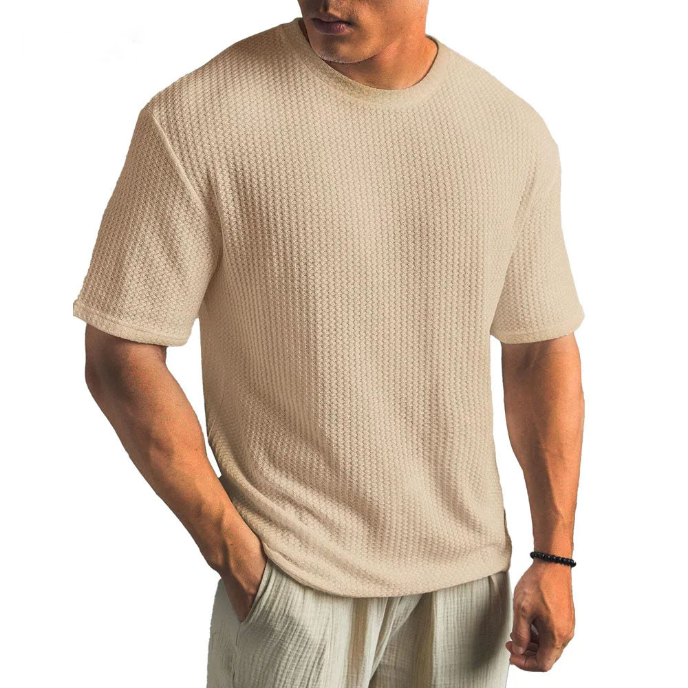 Men's Waffle-Knit Short Sleeve Tee