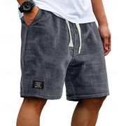 Men's Waffle-Texture Casual Summer Shorts