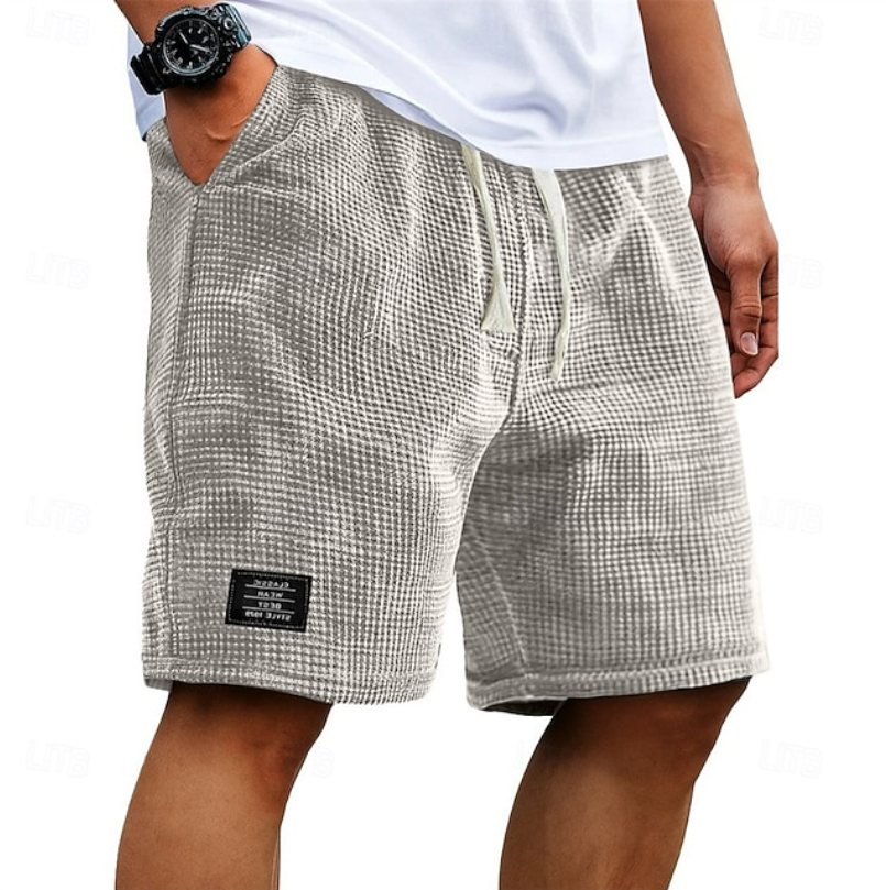 Men's Waffle-Texture Casual Summer Shorts