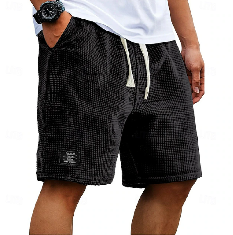 Men's Waffle-Texture Casual Summer Shorts