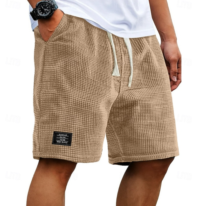 Men's Waffle-Texture Casual Summer Shorts