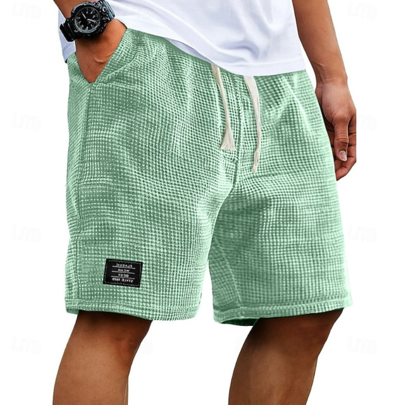 Men's Waffle-Texture Casual Summer Shorts