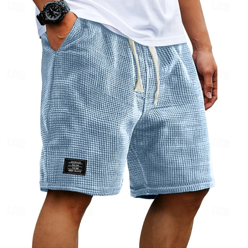 Men's Waffle-Texture Casual Summer Shorts
