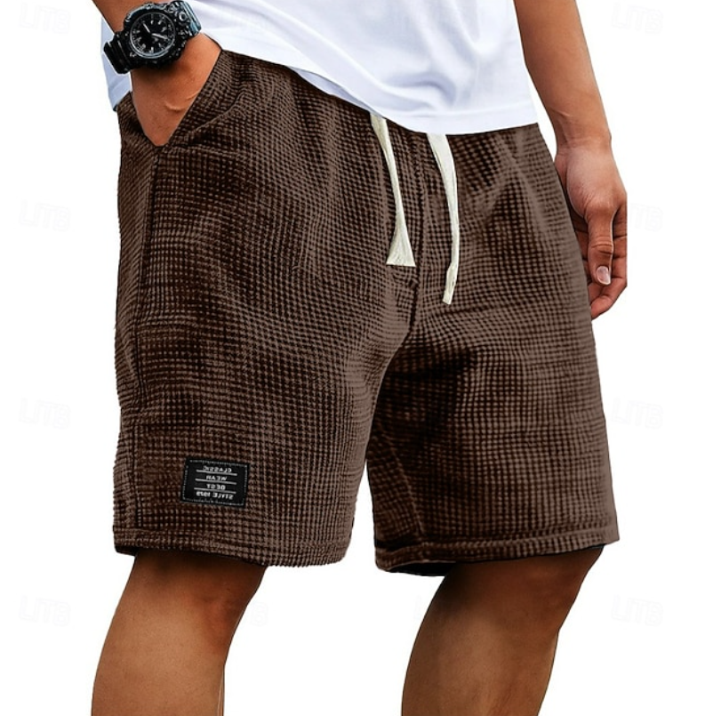 Men's Waffle-Texture Casual Summer Shorts
