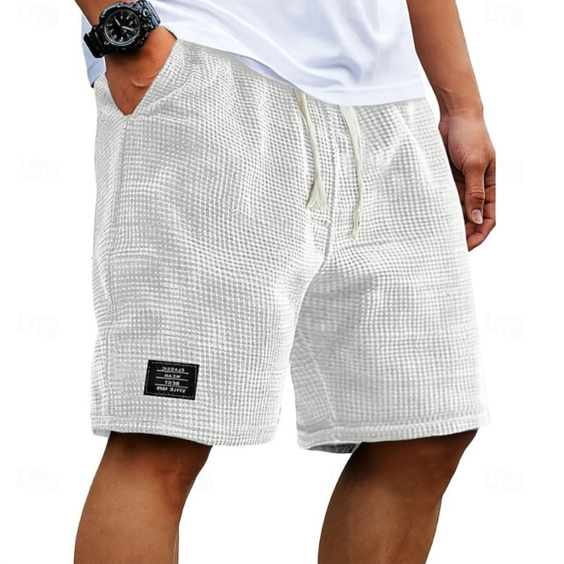 Men's Waffle-Texture Casual Summer Shorts