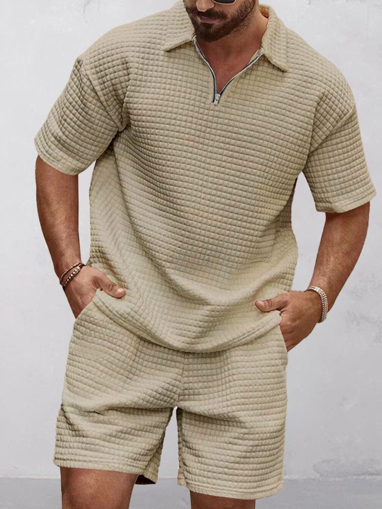 Men's Waffle Knit Casual Set