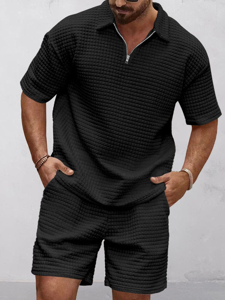 Men's Waffle Knit Casual Set