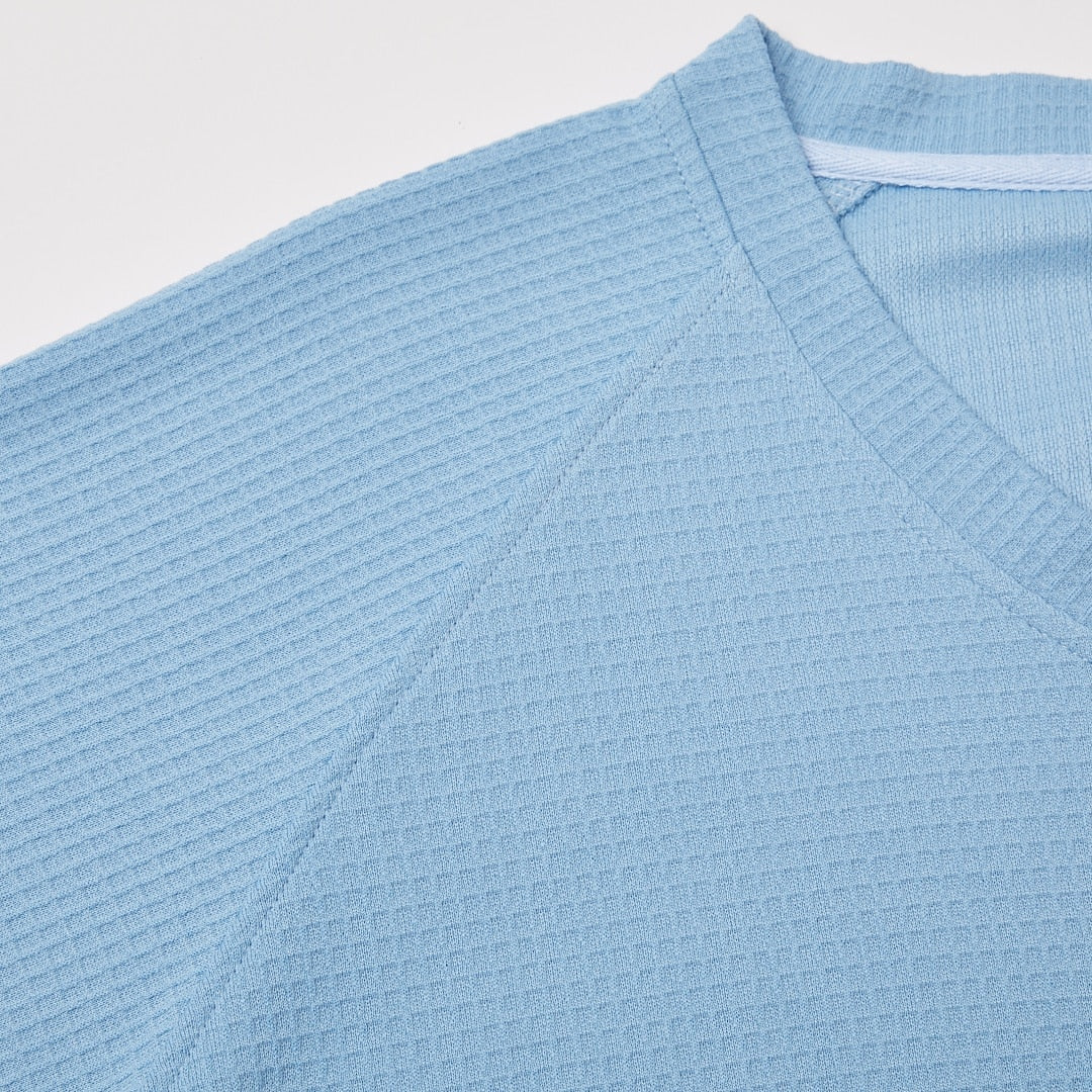 Men's Waffle Knit V-Neck T Shirt
