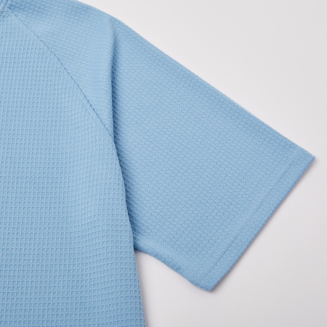 Men's Waffle Knit V-Neck T Shirt