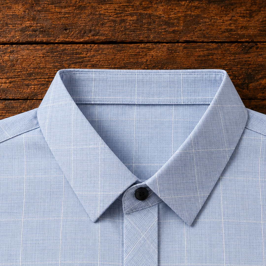 Men's Woven Plaid Button-Down Shirt