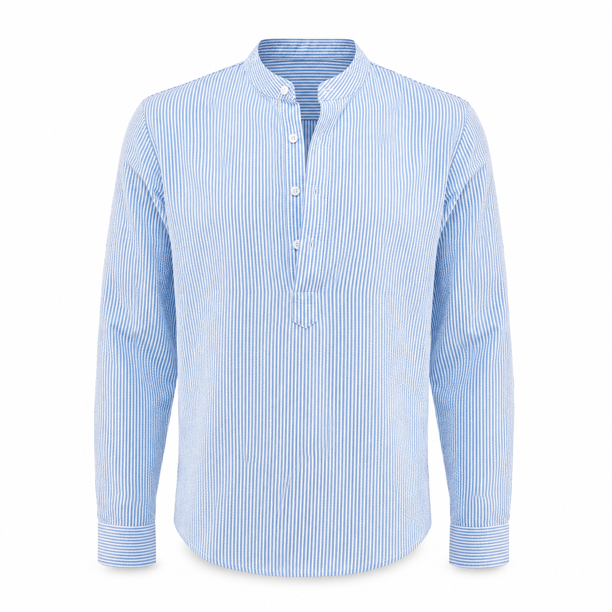 Men's Woven Stripe Pullover Shirt