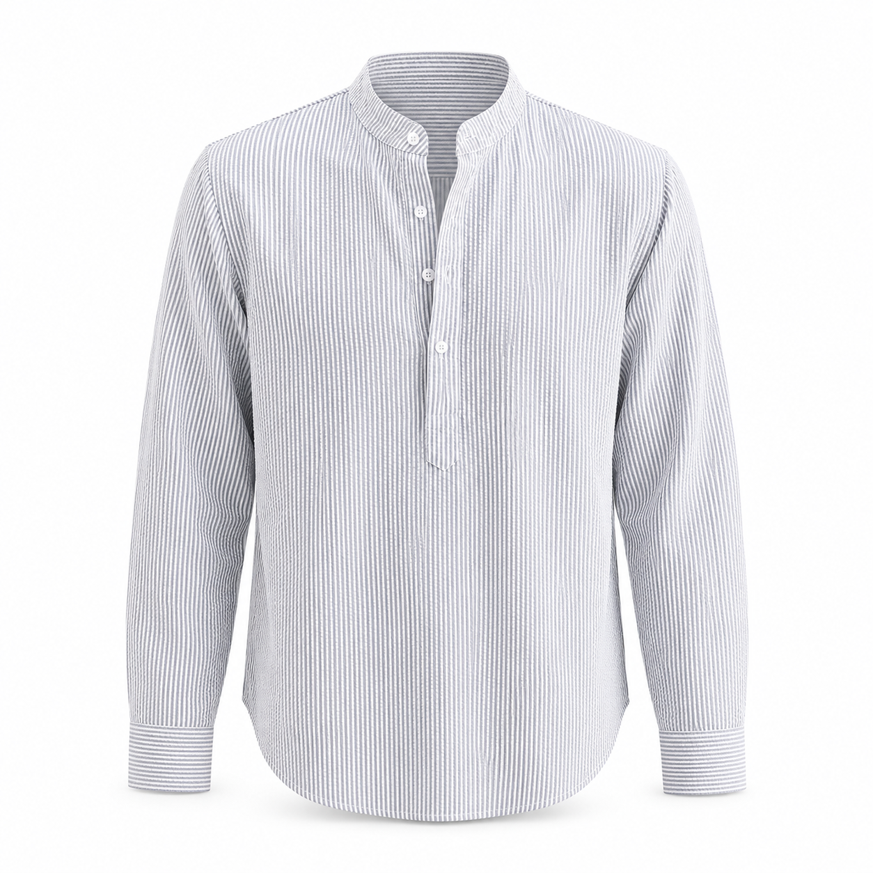 Men's Woven Stripe Pullover Shirt