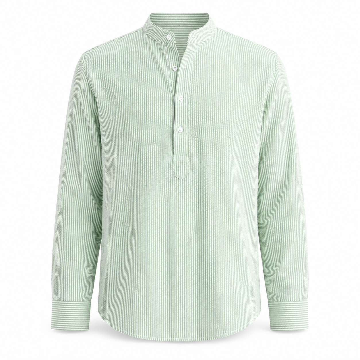 Men's Woven Stripe Pullover Shirt
