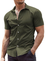 Men's Wrinkle-Free Woven Dress Shirt