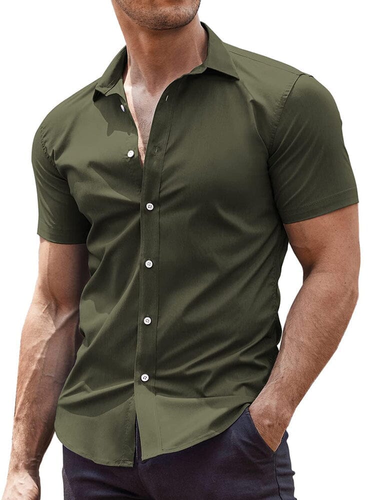 Men's Wrinkle-Free Woven Dress Shirt