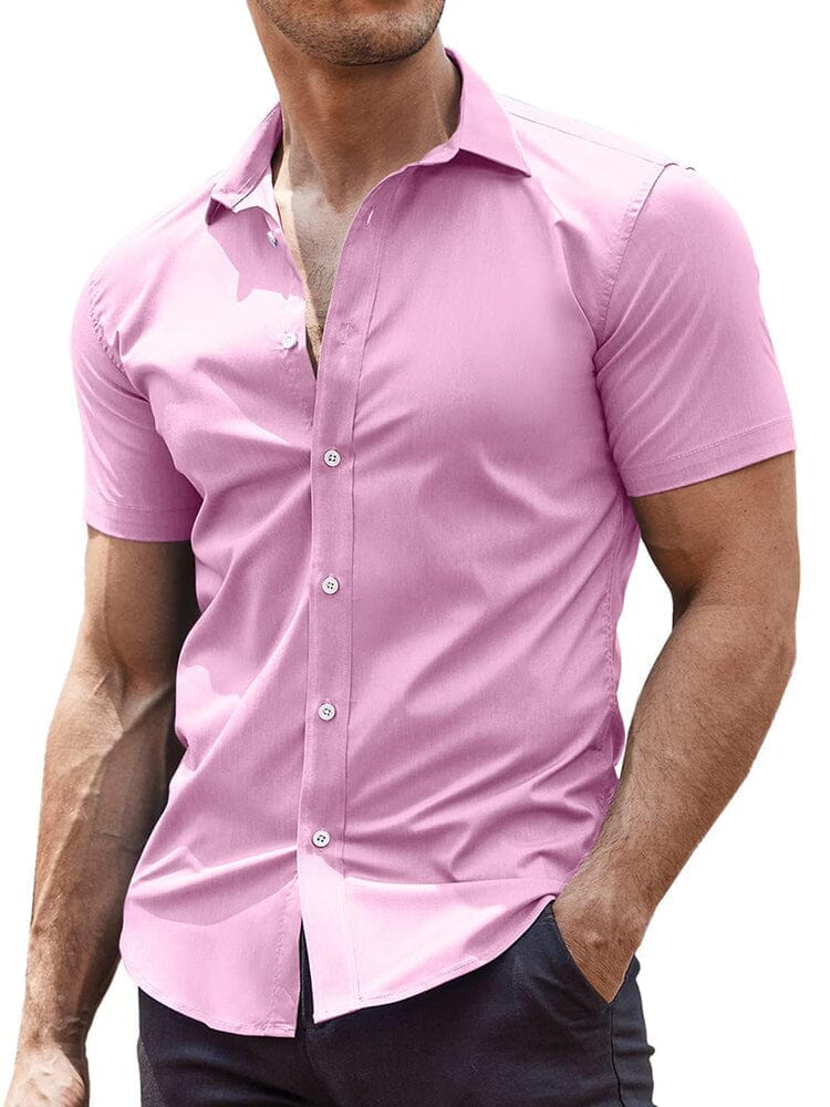 Men's Wrinkle-Free Woven Dress Shirt