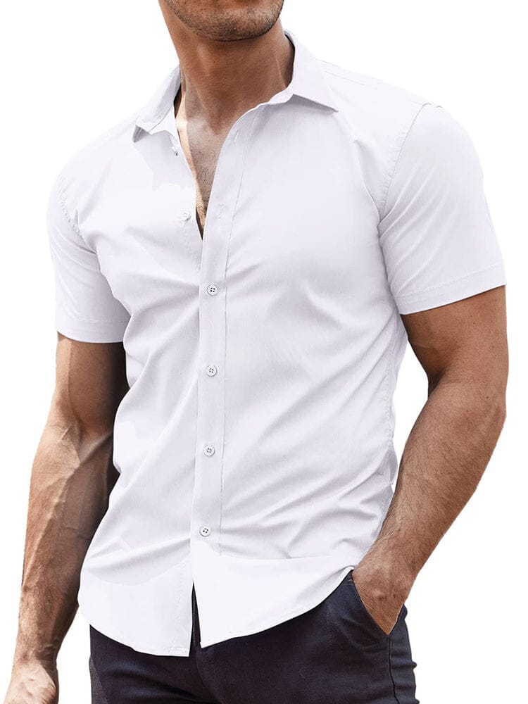 Men's Wrinkle-Free Woven Dress Shirt