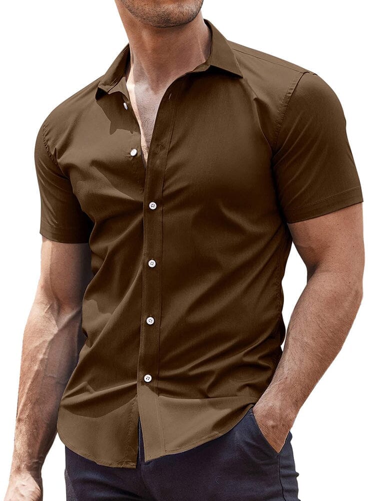 Men's Wrinkle-Free Woven Dress Shirt