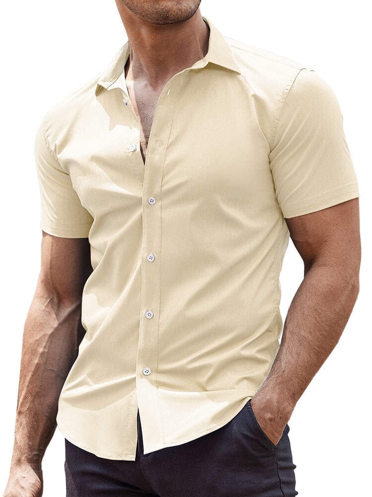 Men's Wrinkle-Free Woven Dress Shirt