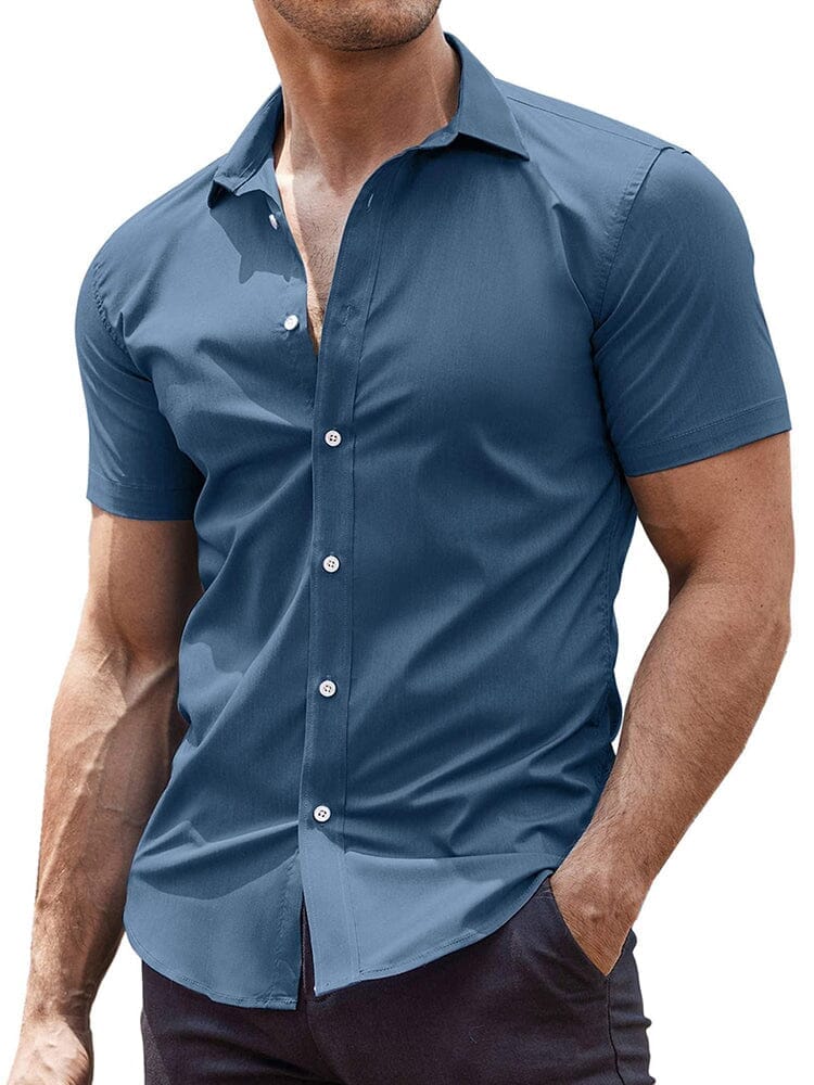 Men's Wrinkle-Free Woven Dress Shirt
