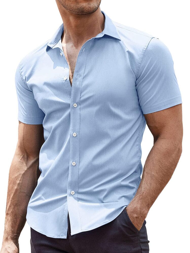 Men's Wrinkle-Free Woven Dress Shirt